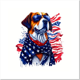 Funny 4th of July Dog Posters and Art